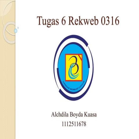 Tugas 6 rekweb 0316