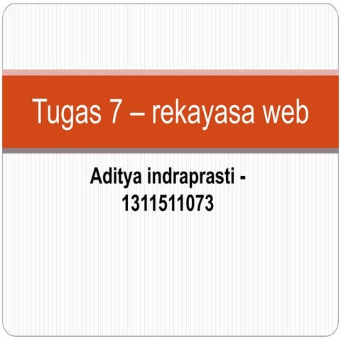 Tugas 7 – rekayasa web
