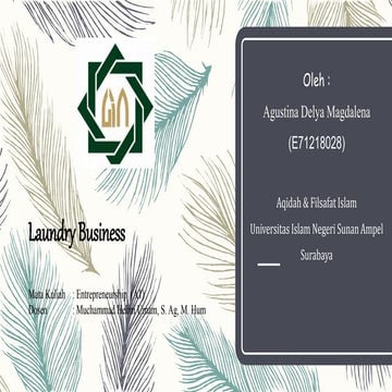 Pemilik usaha laundry di kawasan kampus Mojoroto