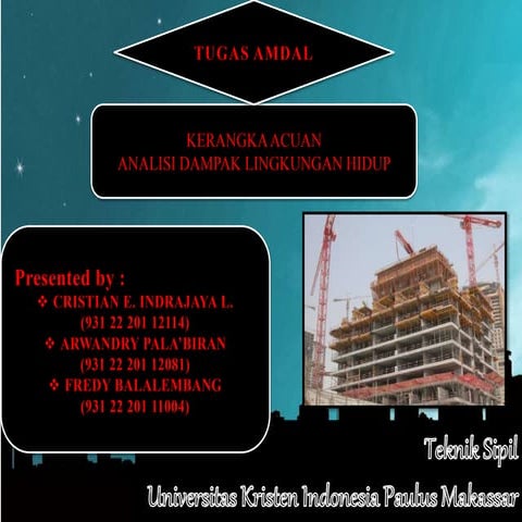 Tugas Amdal (contoh KA - ANDAL) | PPTX