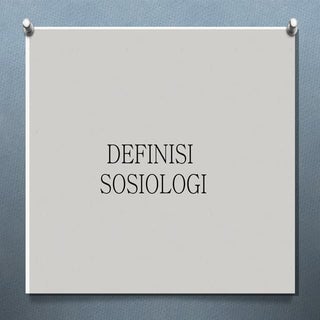 sosiologi