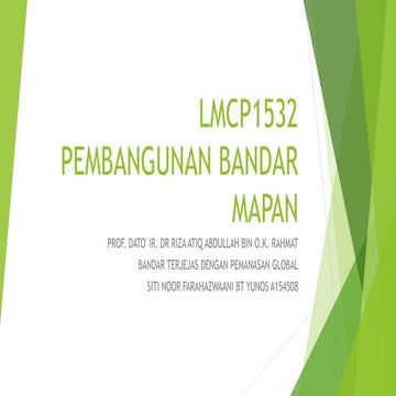 Tugasan 6: PEMANASAN GLOBAL