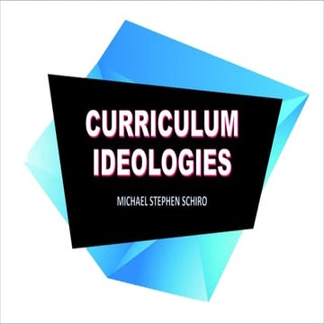 Curriculum Ideologies