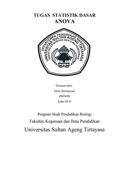 Tugas Anova Desti