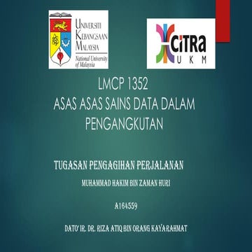 Tugasan pengagihan perjalanan (a168892)