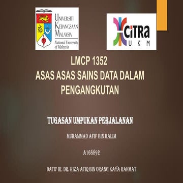 Tugasan umpukan perjalanan (a168892)