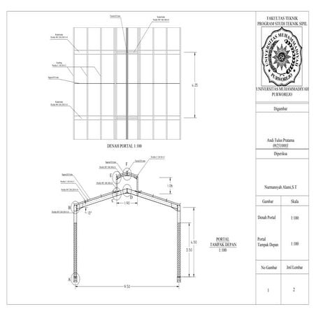 Tugas baja 2 model denah | PDF