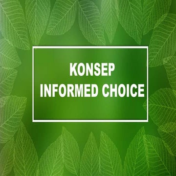 Informed choice & informed consent | PDF
