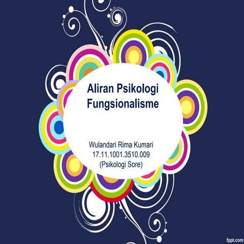 Tokoh Aliran Fungsionalisme