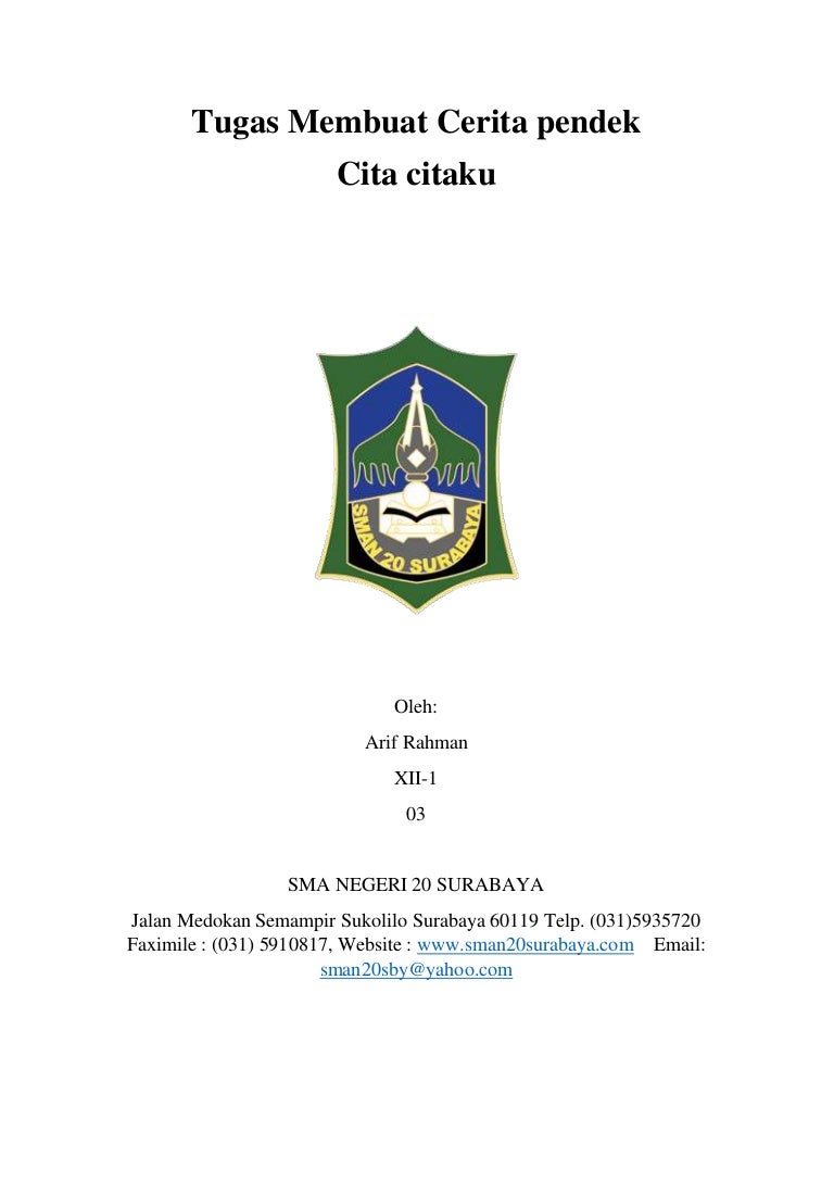 Tugas cerpen (xii) cita cita