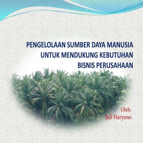 Tugas dan program kerja manager sdm