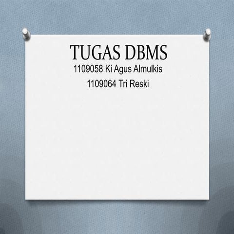 Tugas dbms