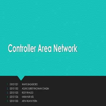 Comprehensive Overview of Controller Area Network (CAN) in Automotive ...