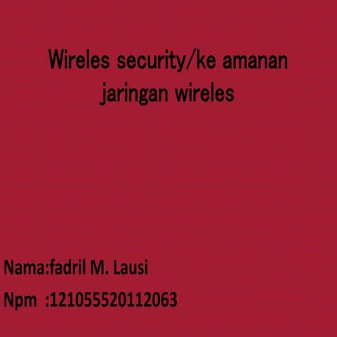 Tugas fadril  wiriles security
