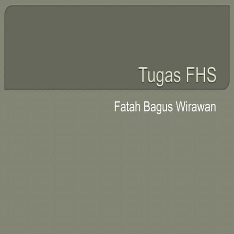 Tugas fhs