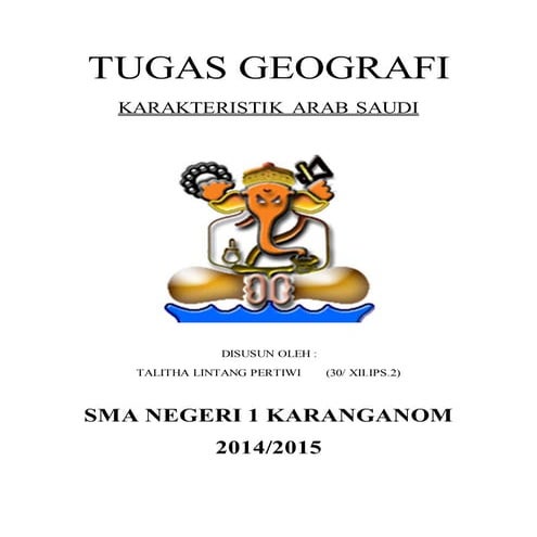 Tugas geografi karaktersistik arab saudi
