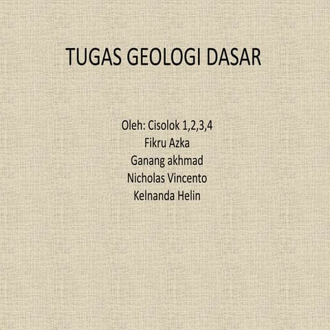 Pengenalan Pillow Lava di Berbah,Sleman,Yogyakarta