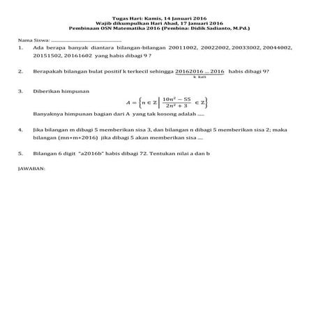 Tugas hari kamis-14 jan