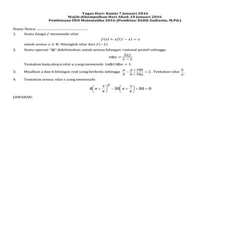 Tugas hari kamis-7 jan