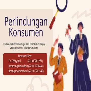 Tugas Hukum Dagang (Perlindungan Konsumen).pptx