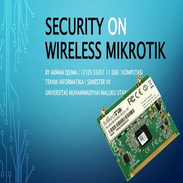 Tugas 1 jaringan nirkabel (security on wireless)