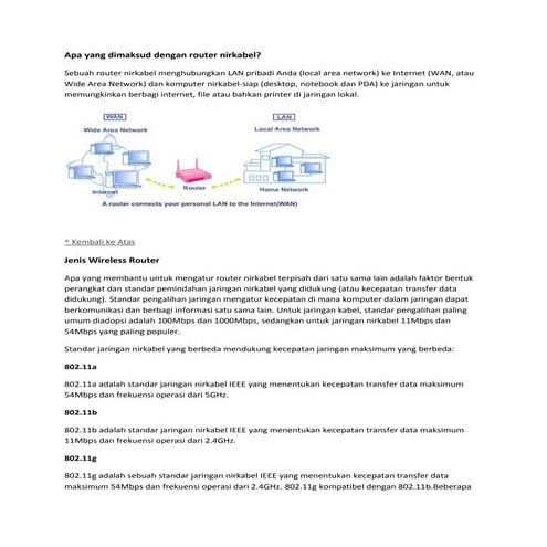 Pengertian Wireless dan Contohnya