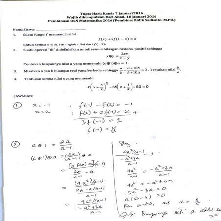 Tugas kamis 7 jan solusi