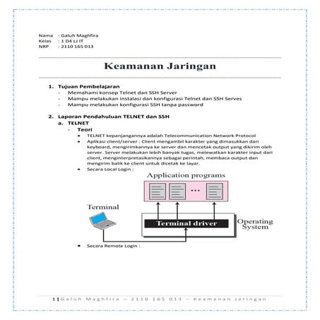 Laporan Keamanan Jaringan Telnet