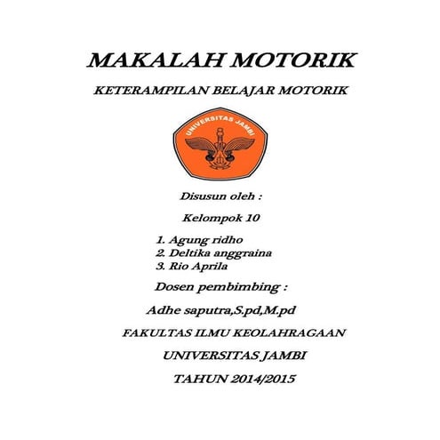 Tugas kelompok 10 motorik