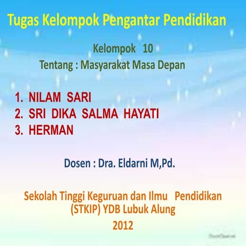 Tugas kelompok pengantar pendidikan(kel.10)