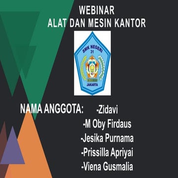 ALAT DAN MESIN KANTOR