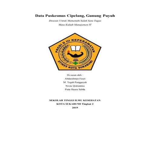 Ppt analisis puskesmas cipelang | PDF