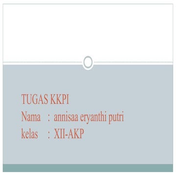 Tugas kkpi annisaa eryanthi putri