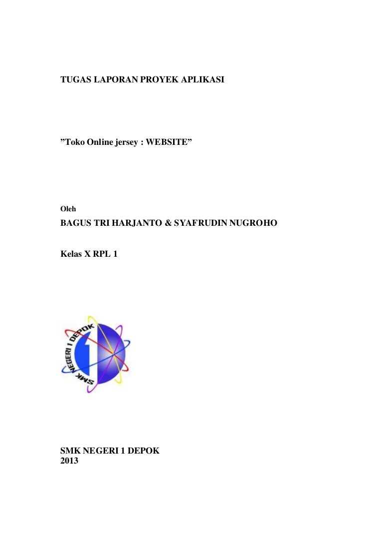 Tugas laporan proyek aplikasi