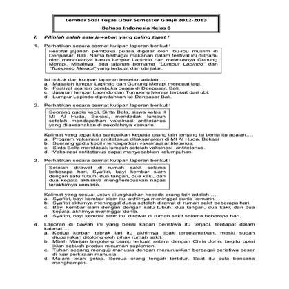 Tugas libur semester ganjil bin kls 8