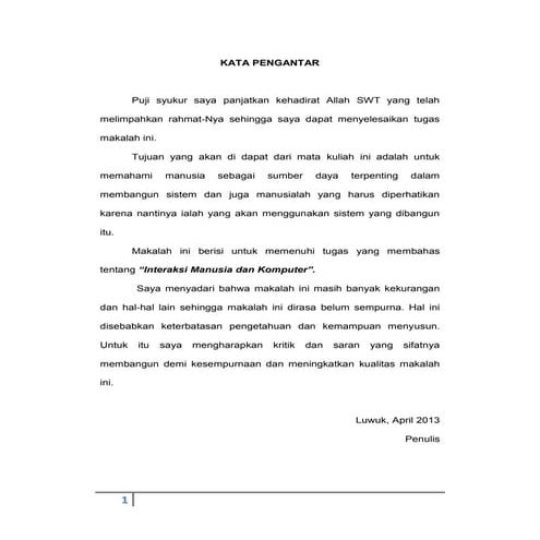 Interaksi Manusia dan Komputer