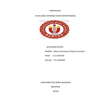 Tugas makalah uts rijal