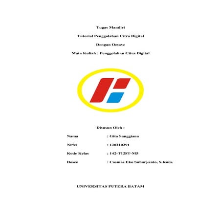 Tugas mandiri pengolahan citra digital