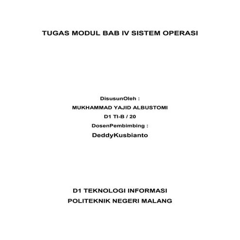 Tugas modul bab iv sistem operasi   dead lock