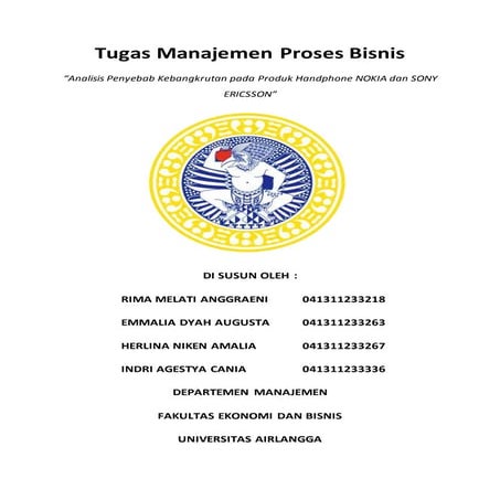 Analisis Penyebab Kegagalan Nokia dan Sony Ericsson