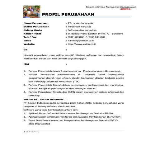 Contoh Tugas Proposal Pengelolaan Proyek SI 