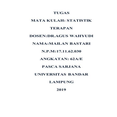 Tugas pak dr.agus stat