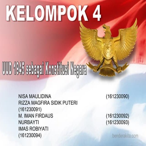 UUD 1945 Sebagai Konstitusi Negara