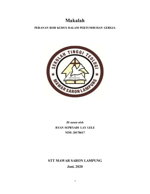 KRISTUS DAN PEKERJAAN-NYA