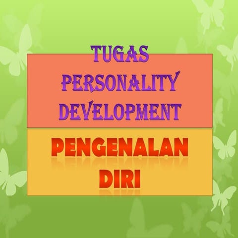 Tugas personality development