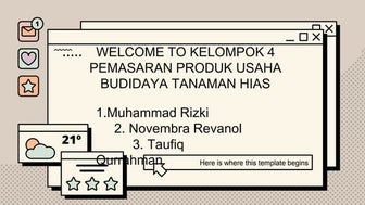 tugas pkwu tentang pemasaran produk budidaya tanaman hias