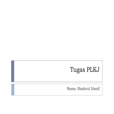 Tugas plkj