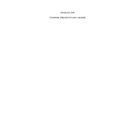 Tugas presentasi akhir