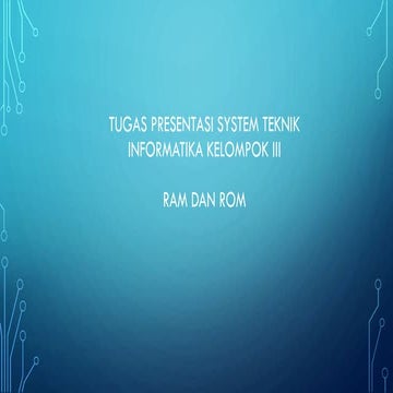 Tugas presentasi system teknik informatika kelompok iii