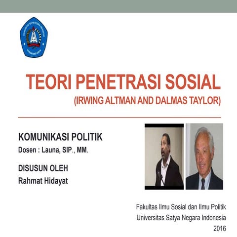 Teori penetrasi sosial